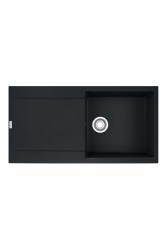 Franke Maris MRG 611-97 Fragranite Nero Opaco Lavabo 97 x 50 cm con Zona di Scopino 114.0628.967