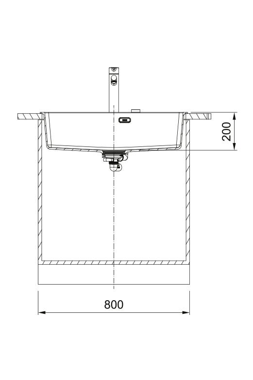 Franke Maris MRG 610-70 TL Fragranite Mat Nero Lavello 78 x 50 cm Montaggio con Foro per Rubinetto 114.0668.727