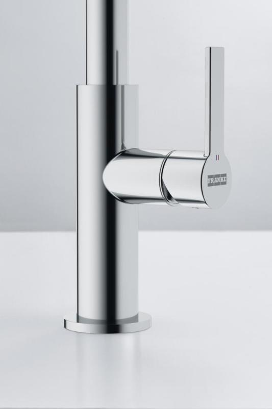 Franke Maris Slim J Rubinetto da cucina con bocca girevole rotonda Cromo 115.0728.384