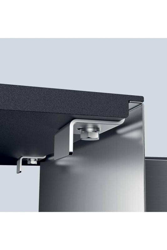 Foster Phantom Slimline Lavello in acciaio inossidabile 40x40cm Sottotop per piani di lavoro in ceramica 1208971123