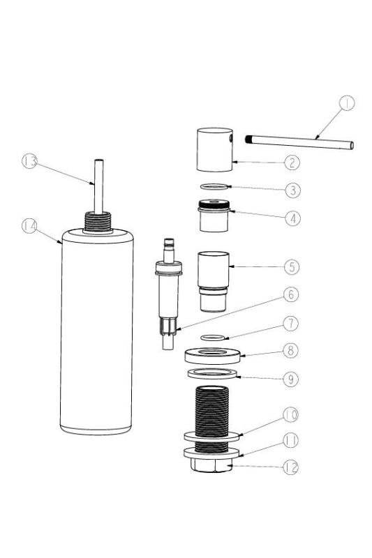 Ausmann Lirio Dispenser di Sapone Incasso Nero opaco ricaricabile dall'alto 1208971202