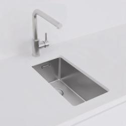 Pure.Sink Exclusivo piccolo lavello in acciaio inossidabile 18x40 cm raggio 10mm sottotop, a filo e sopratop PEX1840-02
