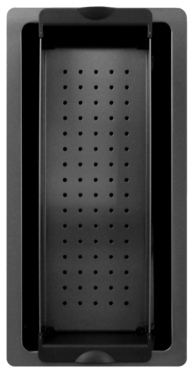 Pure.Sink Exclusivo Gun metal piccolo lavandino 18x40 cm raggio 10mm da incasso, montaggio a filo e sopraelevato PEX1840-61 - Productafbeelding 3