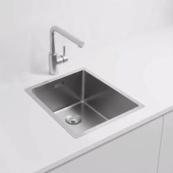 Pure.Sink Exclusivo Lavello in acciaio inossidabile 34x40 cm raggio 10mm da incasso, installazione a filo e sopraelevata PEX3440-02