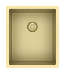 Pure.Sink Exclusivo Lavello dorato 34x40 cm raggio 10mm sottotop, filotop e sopratop PEX3440-60