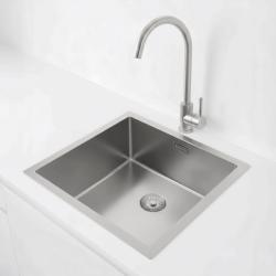 Pure.Sink Exclusivo RVS lavello 40x40 cm raggio 10mm sottotop, filotop e sopratop PEX4040-02