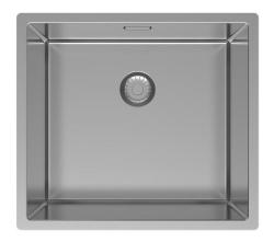 Pure.Sink Exclusivo lavandino in acciaio inossidabile 45x40 cm raggio 10mm, da incasso, a filo e da appoggio PEX4540-02