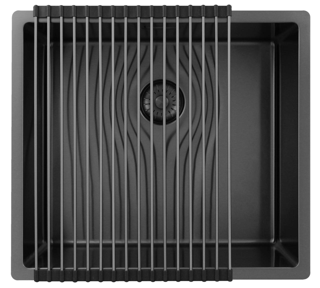 Pure.Sink Exclusivo Lavello iGun Metal 45x40 cm raggio 10mm sottotop, filotop e sopratop PEX4540-61 - Productafbeelding 4