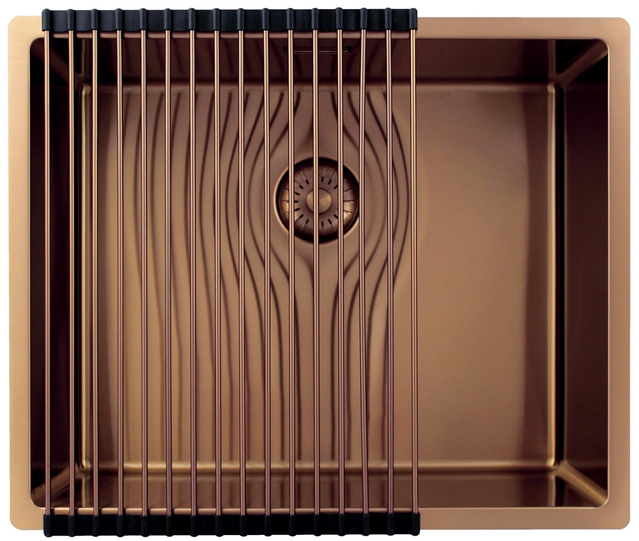 Pure.Sink Exclusivo Lavello in rame 50x40 cm raggio 10mm sottotop, filotop e sopratop PEX5040-62 - Productafbeelding 4