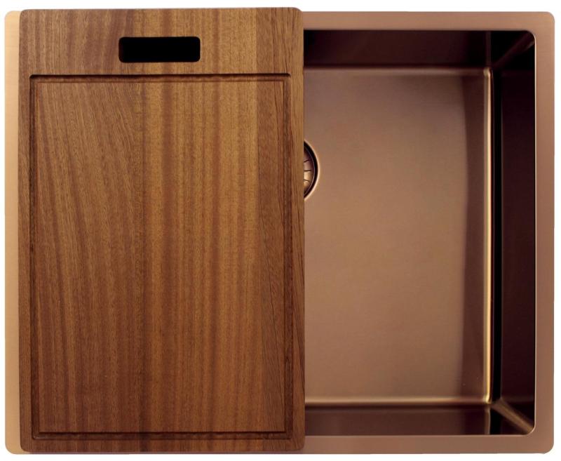 Pure.Sink Exclusivo Lavello in rame 50x40 cm raggio 10mm sottotop, filotop e sopratop PEX5040-62