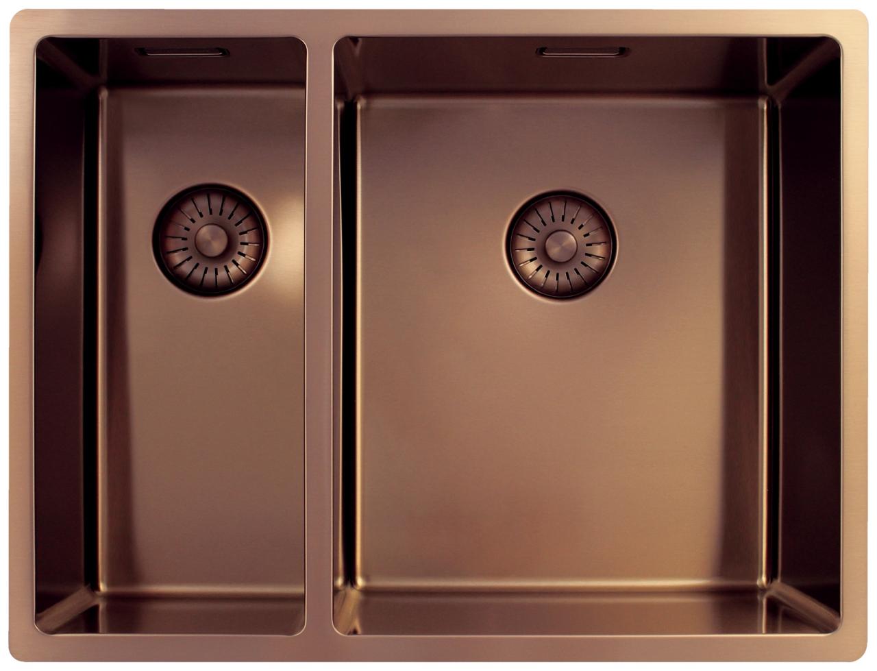 Pure.Sink Exclusivo Rame 1,5 vasca da bagno e mezzo 18+34cm raggio 10mm PEX183440-62 - Productafbeelding