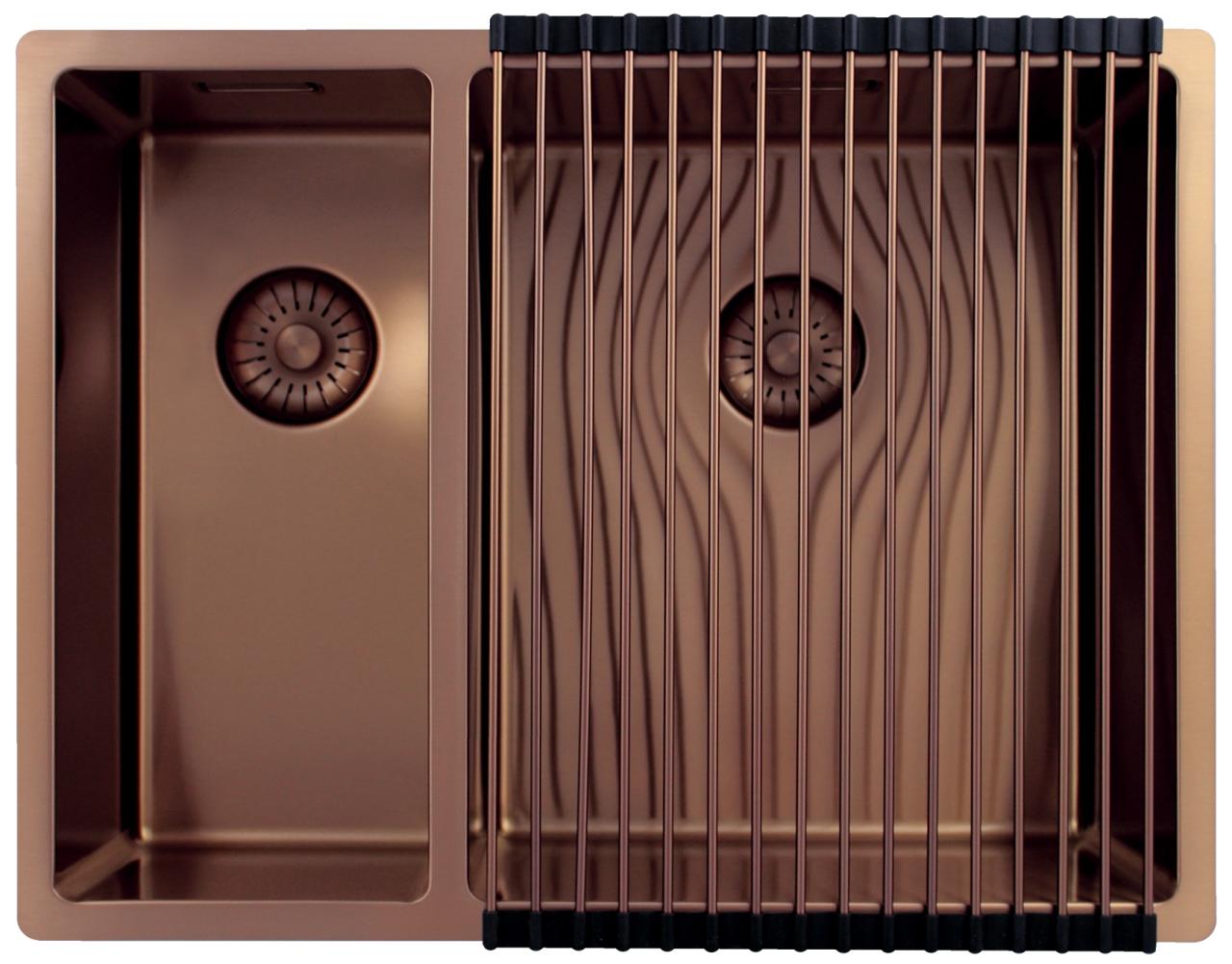 Pure.Sink Exclusivo Rame 1,5 vasca da bagno e mezzo 18+34cm raggio 10mm PEX183440-62 - Productafbeelding 5