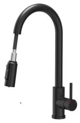 Rubinetto da cucina Quadri Viora Nero a 3 vie con un ulteriore collegamento per acqua filtrata 1208971403