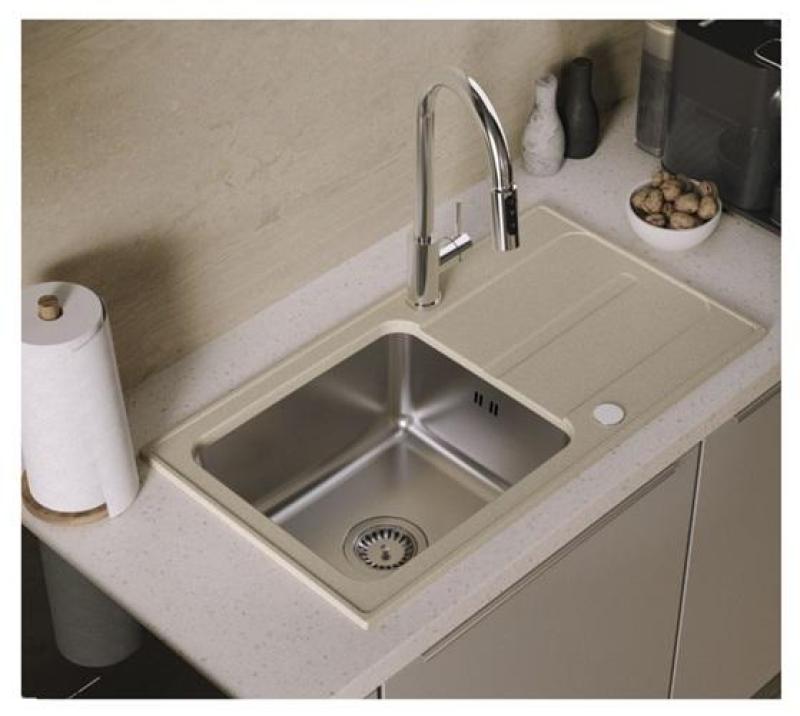 Rubinetto da cucina Quadri Viora Cromo a 3 vie con un connessione extra per acqua filtrata 1208971405