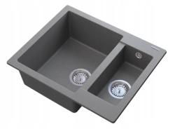 Graniteland Adda Lavandino in Granito Grigio 1.5 da Incasso 600x495mm 1208971456