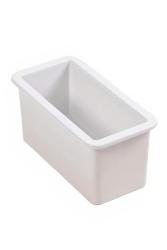 Ausmann Ceramic Ember Lavabo Ceramico Bianco Semi-incasso e Sottotop 174 x 400 mm con tappo in metallo canna di fucile 1208971503