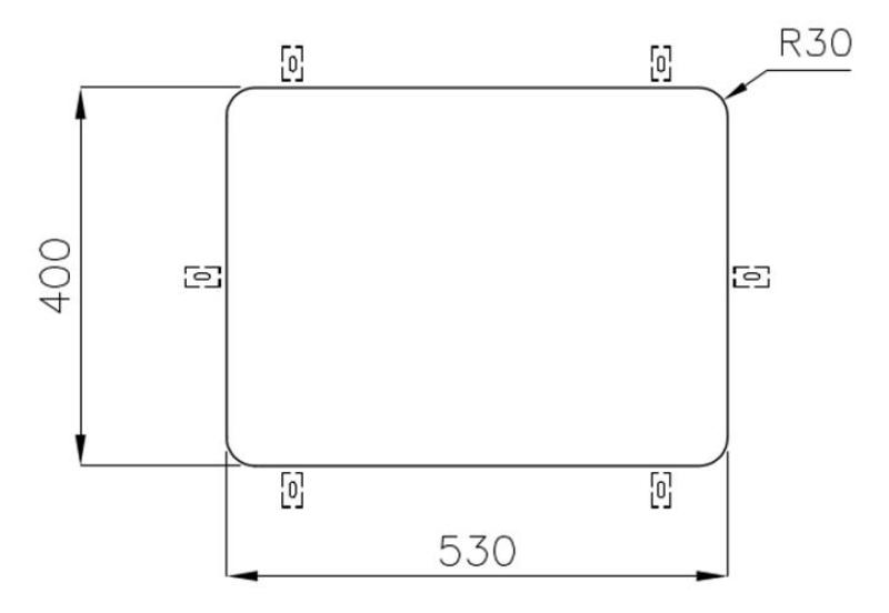 Lavello sottotop Foster in acciaio inossidabile 53 x 40 cm Incasso 1208971523