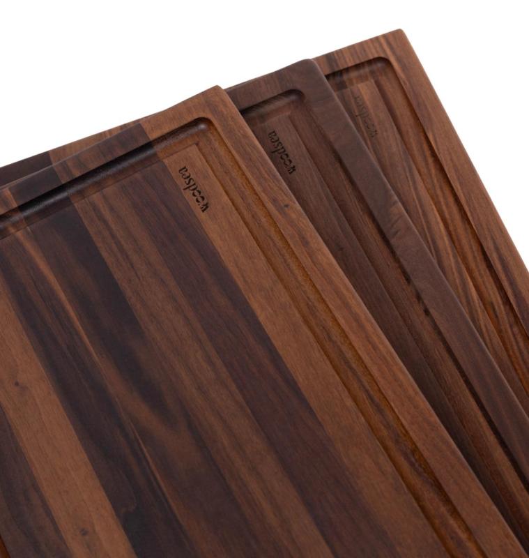 Woodsea Butcher Groove S - Tagliere in Legno di Noce con canale di succo 45x30 cm 1208971534