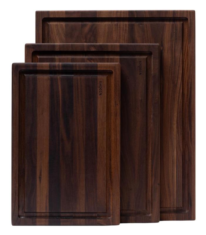 Woodsea Butcher Groove M - Tagliere in legno di noce con canale di succo 50x38 cm 1208971535