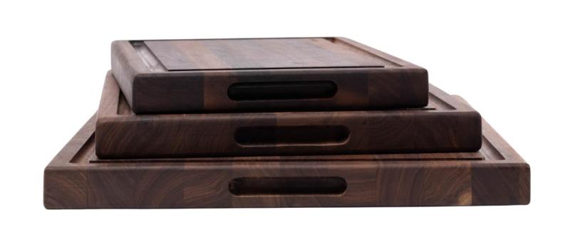 Woodsea Butcher Groove M - Tagliere in legno di noce con canale di succo 50x38 cm 1208971535