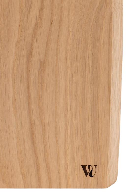 Woodsea Chop-Chop Oak S - Tagliere in rovere 25x24cm con manico in pelle 1208971539