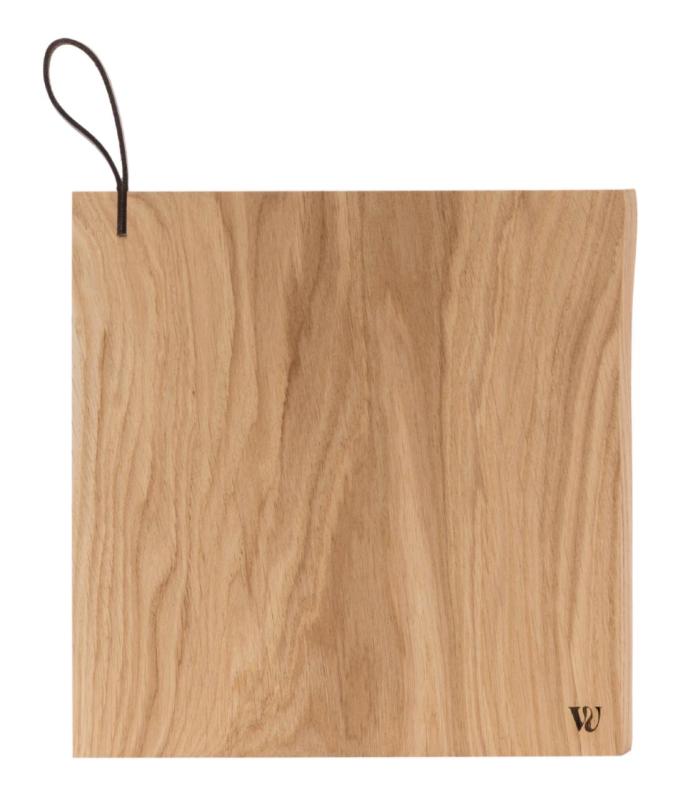 Woodsea Chop-Chop Oak S - Tagliere in rovere 25x24cm con manico in pelle 1208971539