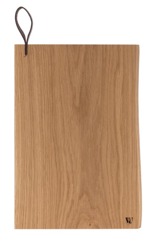 Woodsea Chop-Chop Oak M - Tagliere in rovere 35x24cm con manico in pelle 1208971540