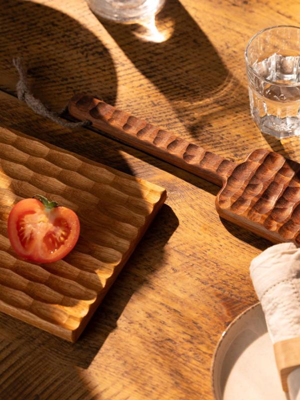 Dune di Woodsea Rovere S - Tagliere di rovere Dune 27x20cm 1208971545