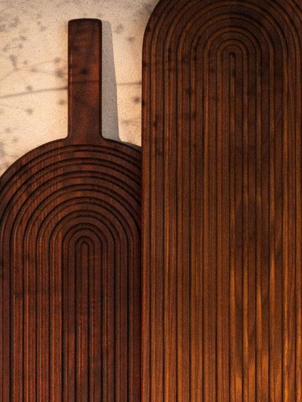 Woodsea Rainbow Ash L - Tagliere e vassoio Rainbow in legno di frassino 63x15 cm 1208971564