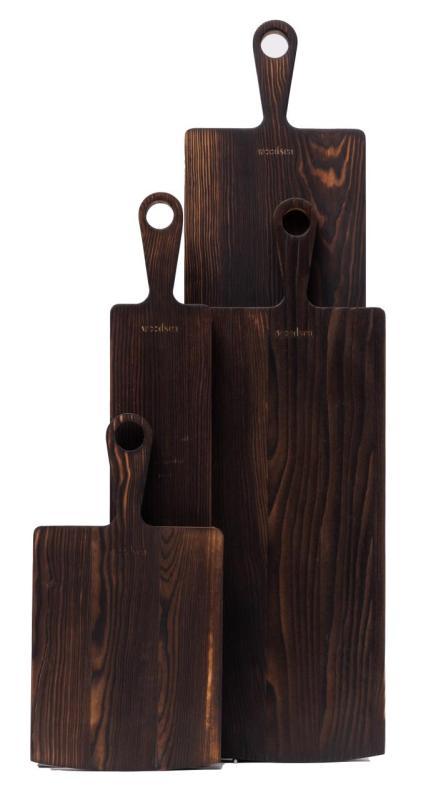 Woodsea Pine Burned M - Tagliere in legno di pino 20x62 cm 1208971576