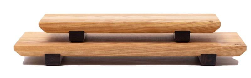 Woodsea Sushi M - Tavola da sushi in legno di frassino con gambe in legno di noce 30x17 cm 1208971585