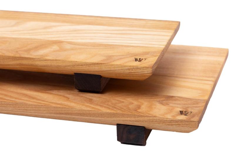 Woodsea Sushi M - Tavola da sushi in legno di frassino con gambe in legno di noce 30x17 cm 1208971585