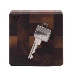 Woodsea End Grain Walnut - Portachiavi in Noce 9x9 cm 1208971601