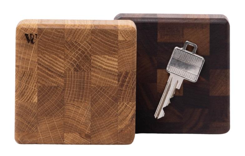 Woodsea End Grain Walnut - Portachiavi in Noce 9x9 cm 1208971601 - Productafbeelding 3