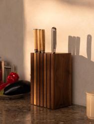 Woodsea Block Noce S - Portacoltelli in Legno di Noce Blocco 13x8 cm 1208971608