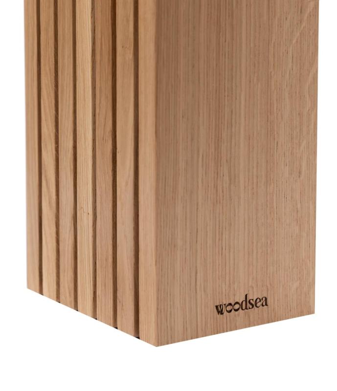 Woodsea Block Oak M - Portacoltelli in Quercia Blocco 17x12 cm 1208971610