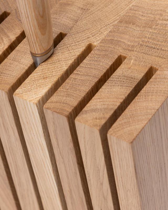 Woodsea Block Oak M - Portacoltelli in Quercia Blocco 17x12 cm 1208971610