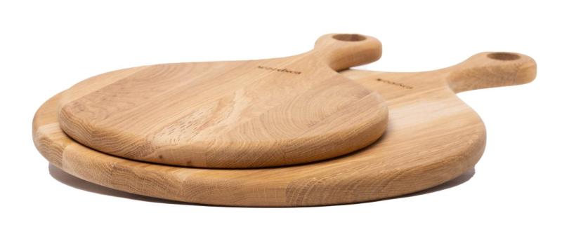 Woodsea Native M - Tavola per pizza in rovere rotonda Ø35x2 cm 1208971612