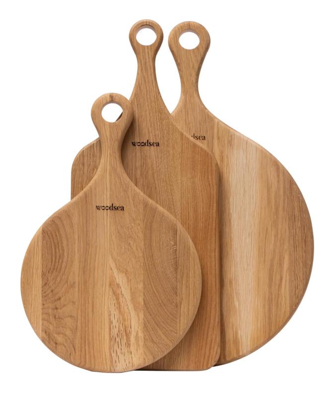 Woodsea Native M - Tavola per pizza in rovere rotonda Ø35x2 cm 1208971612