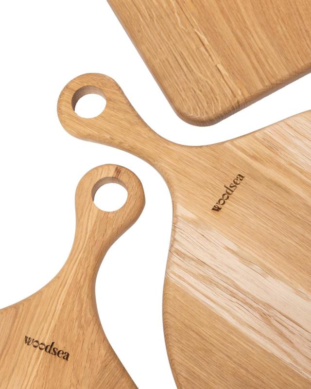 Woodsea Native M - Tavola per pizza in rovere rotonda Ø35x2 cm 1208971612