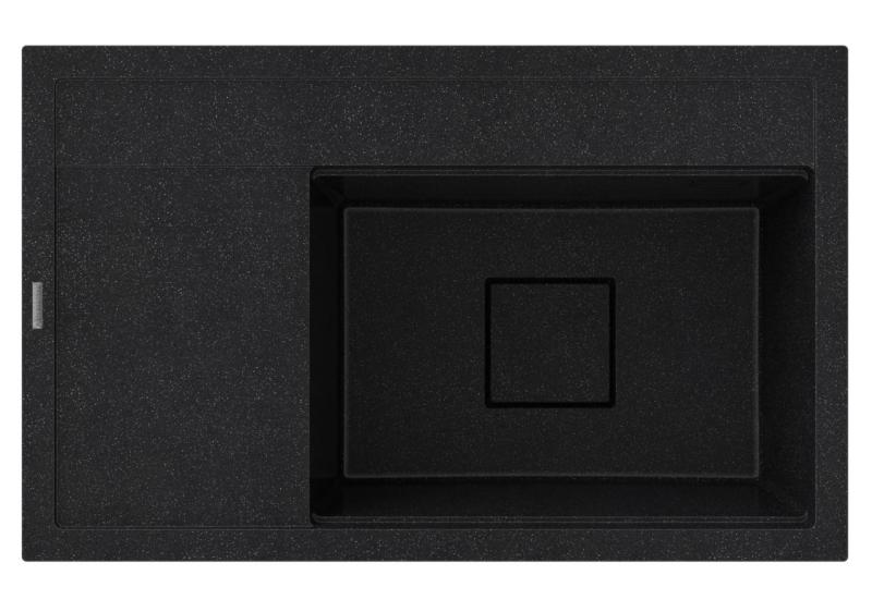 Graniteland Seta Granito nero ardesia Pietra dura Lavabo da incasso 80x50 cm 1208971619