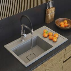 Graniteland Seta Granito Beige Lavello da Incasso Sabbia 80x50 cm1208971620