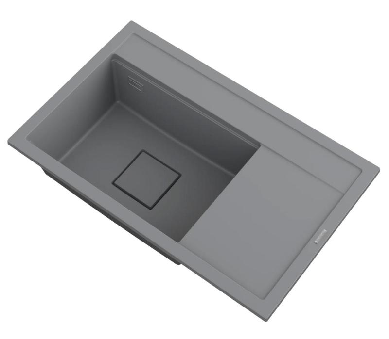 Graniteland Seta Lavabo in granito grigio da appoggio 80x50 cm 1208971621