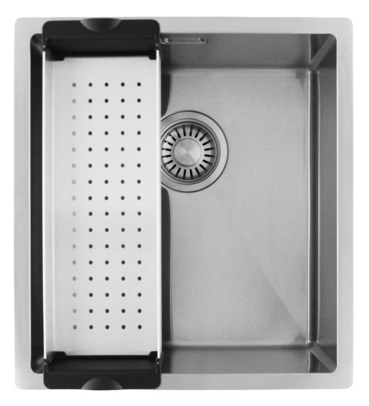 Pure.Sink Luxion Lavello in acciaio inox 36x40 cm sottopiano, incasso a filo e da appoggio  PLX3640-02