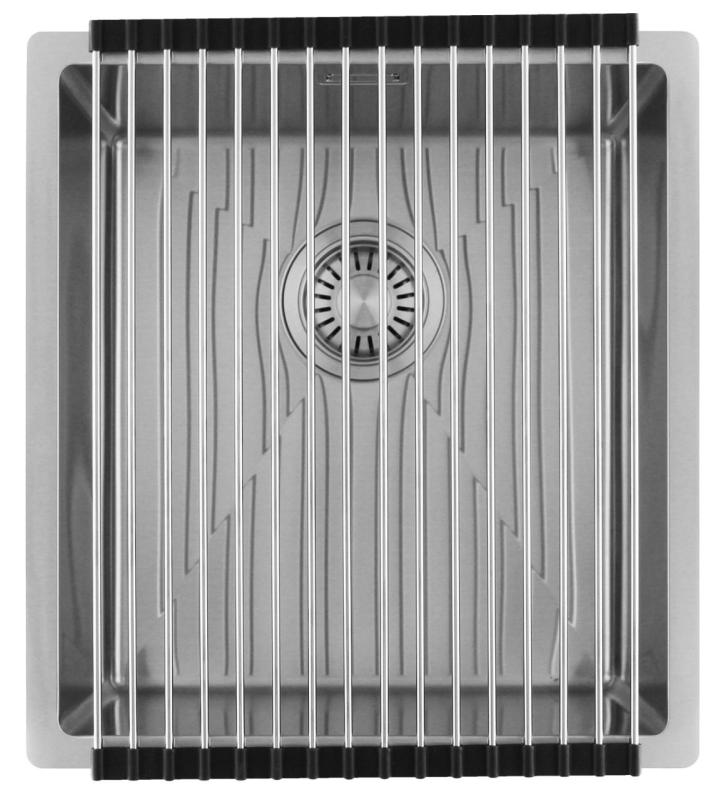 Pure.Sink Luxion Lavello in acciaio inox 36x40 cm sottopiano, incasso a filo e da appoggio  PLX3640-02