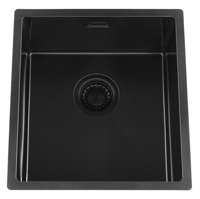Pure.Sink Luxion PVD Lavello nero 36x40 cm sottopiano, incasso a filo e da appoggio PLX3640-63