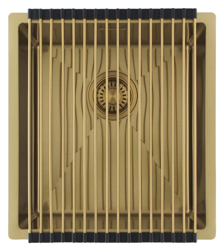 Pure.Sink Luxion Lavello dorato 36x40 cm sottopiano, incasso a filo e da appoggio PLX3640-60