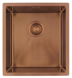 Pure.Sink Luxion Lavello in rame 36x40 cm sottopiano, incasso a filo e da appoggio PLX3640-62