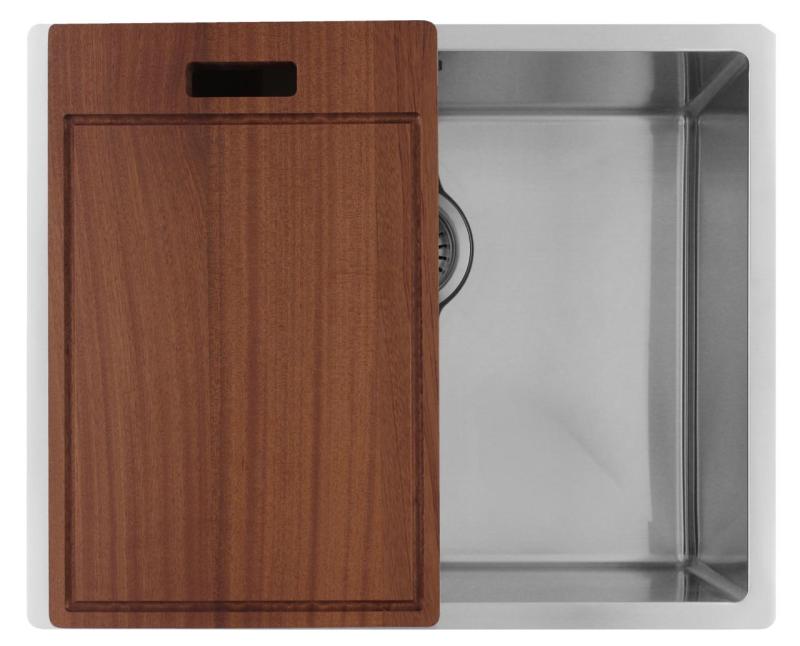 Pure.Sink Luxion Lavello in acciaio inox 50x40 cm sottopiano, incasso a filo e da appoggio  PLX5040-02