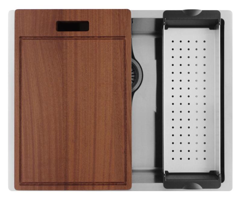 Pure.Sink Luxion Lavello in acciaio inox 50x40 cm sottopiano, incasso a filo e da appoggio  PLX5040-02